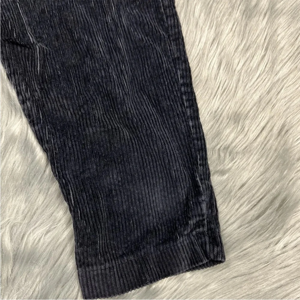 Vintage 90s Childrens Black Corduroy Pull On Pants